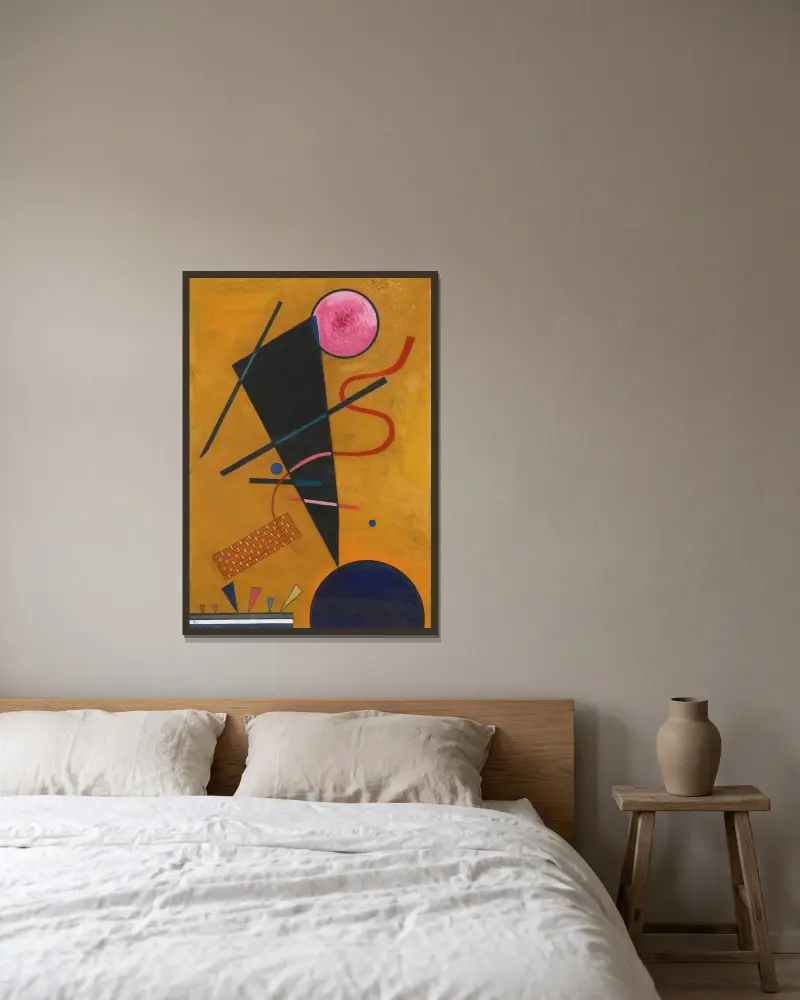 Berührung von Wassily Kandinsky gerahmt an einer Wand
