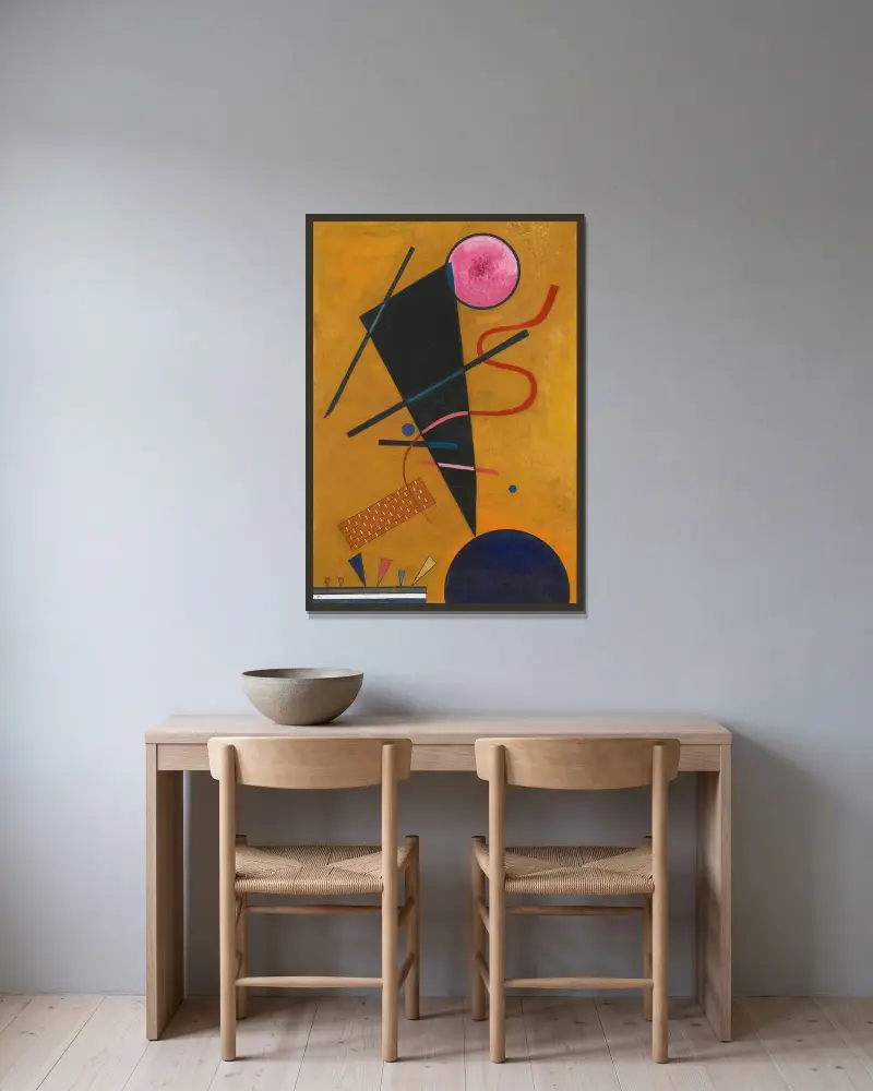 Berührung von Wassily Kandinsky gerahmt an einer Wand