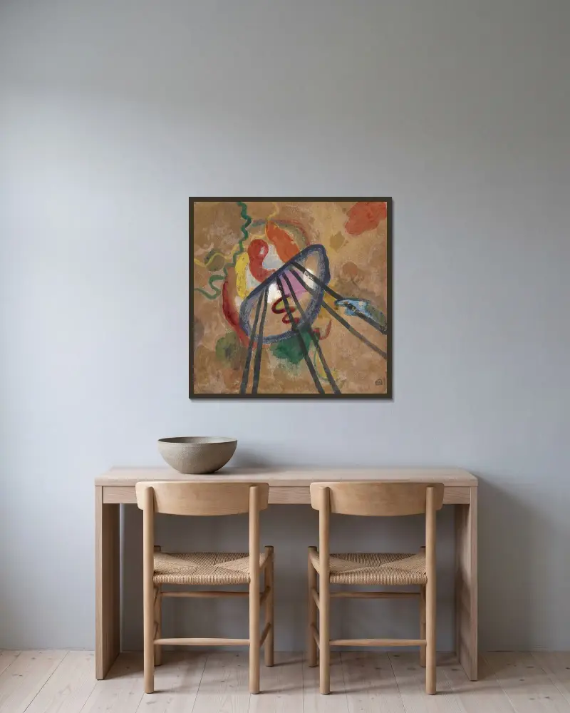 Boot von Wassily Kandinsky gerahmt an einer Wand