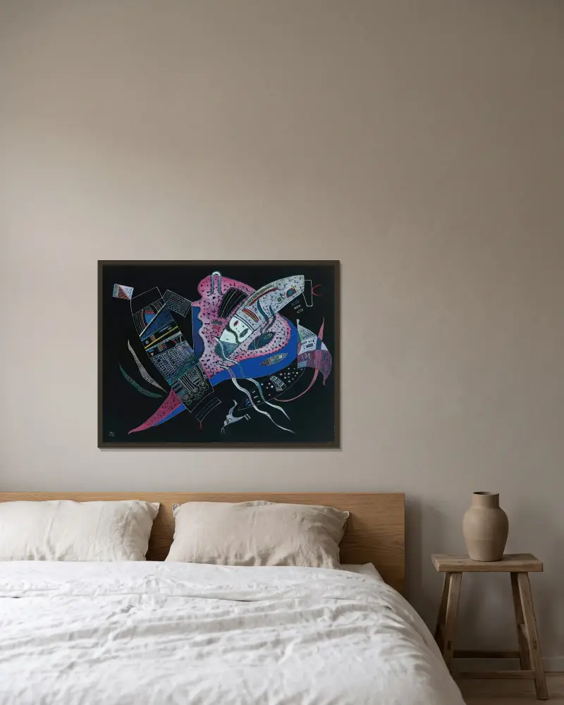 Concentré, Wassily Kandinsky v rámu na stěně