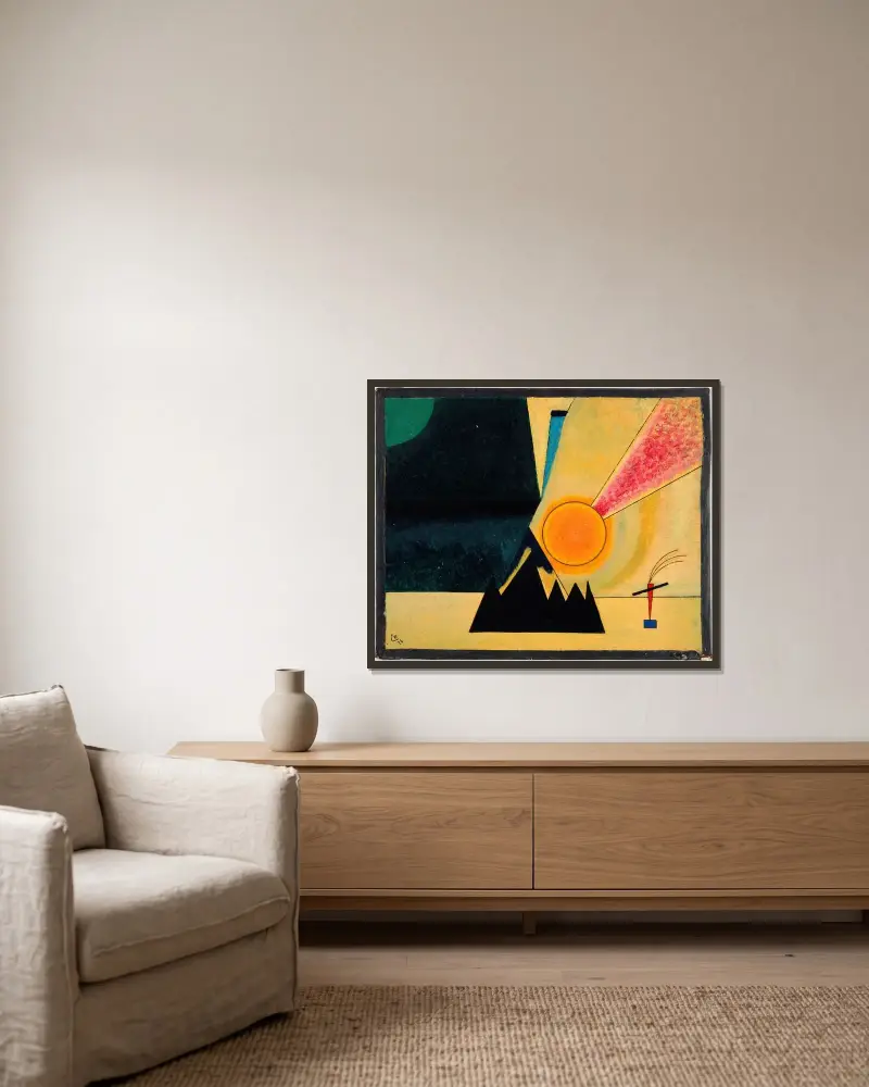 Développement, Wassily Kandinsky v rámu na stěně