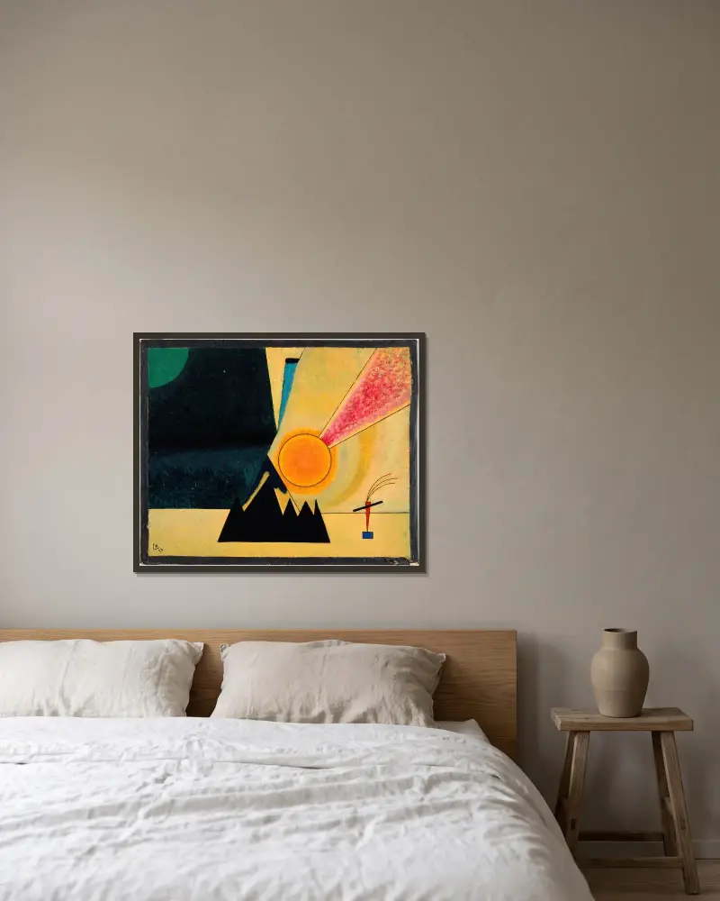 Développement, Wassily Kandinsky v rámu na stěně