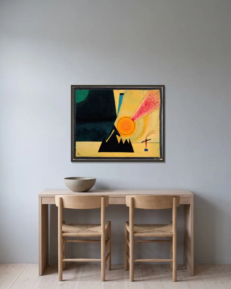 Développement, Wassily Kandinsky v rámu na stěně