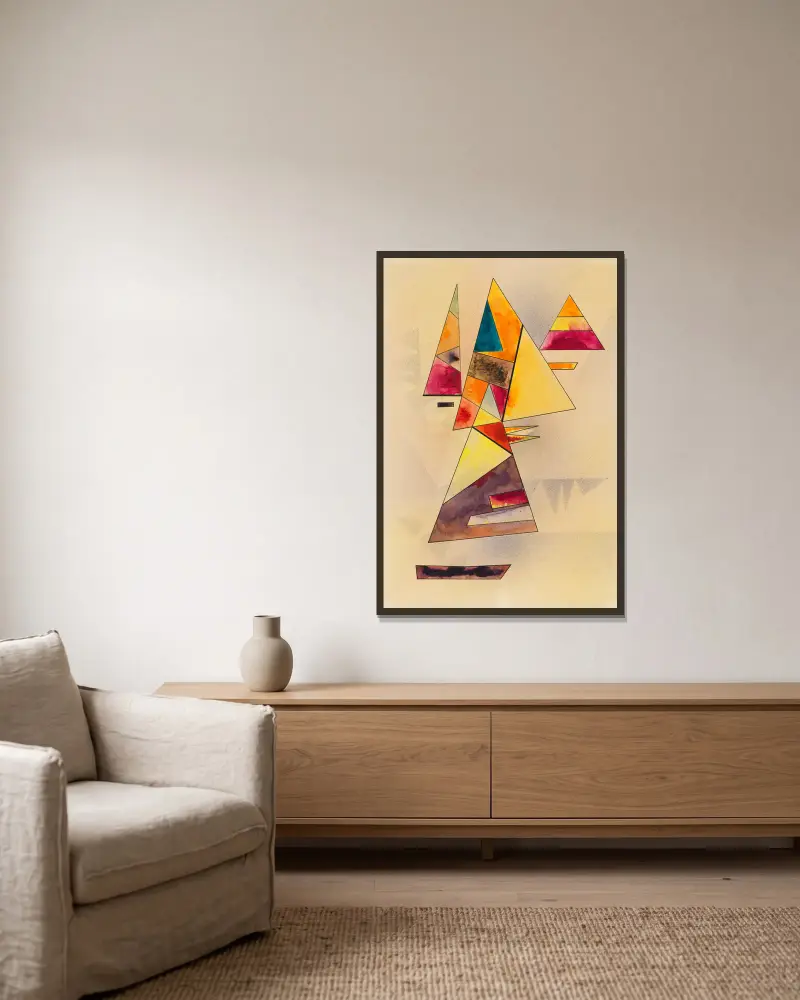 Přátelská, Wassily Kandinsky v rámu na stěně