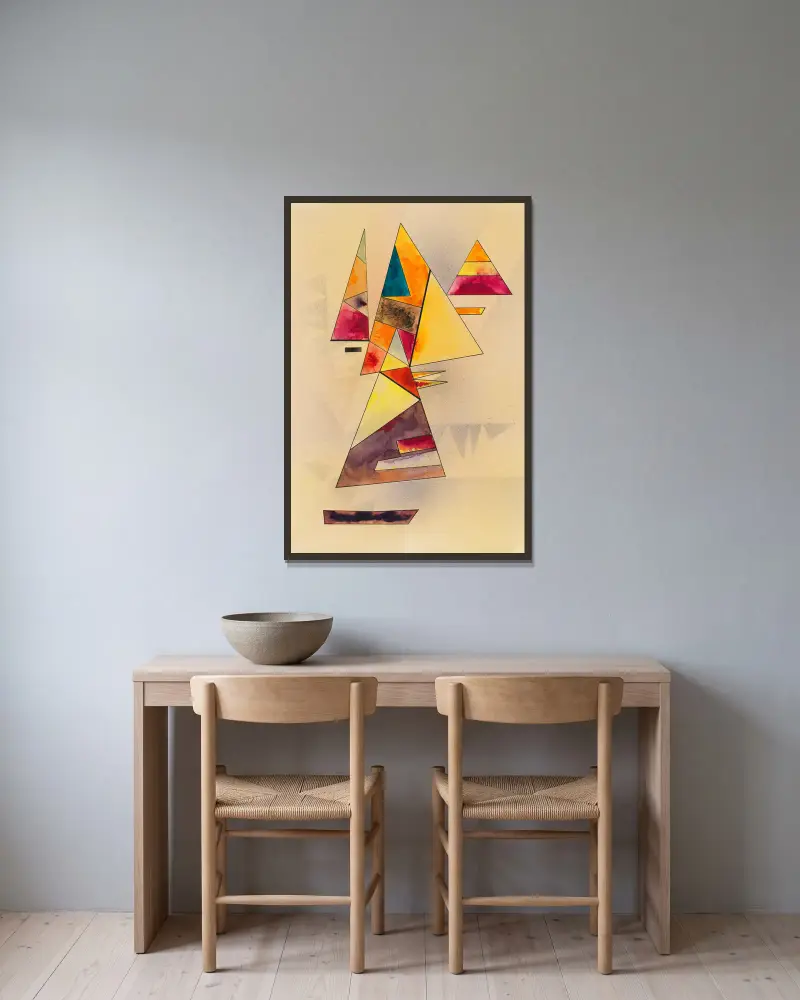 Přátelská, Wassily Kandinsky v rámu na stěně