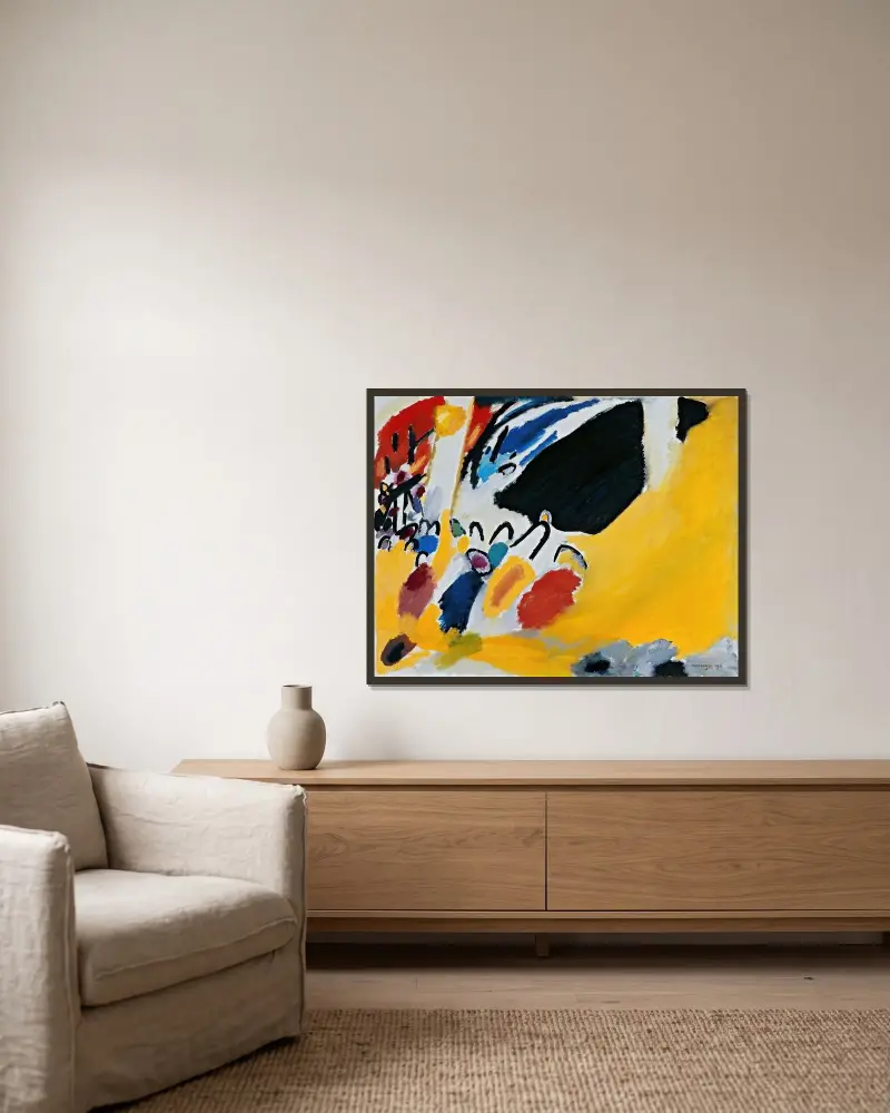 Imprese III (koncert), Wassily Kandinsky v rámu na stěně