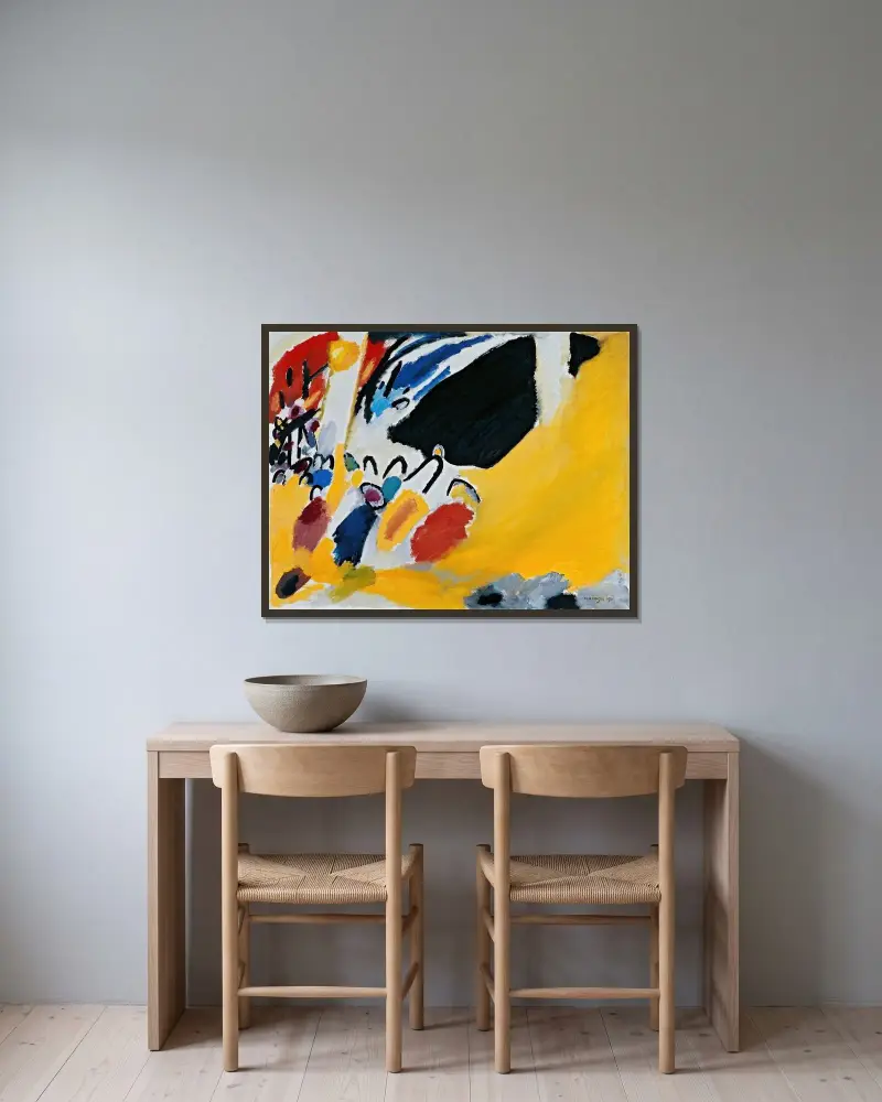 Imprese III (koncert), Wassily Kandinsky v rámu na stěně