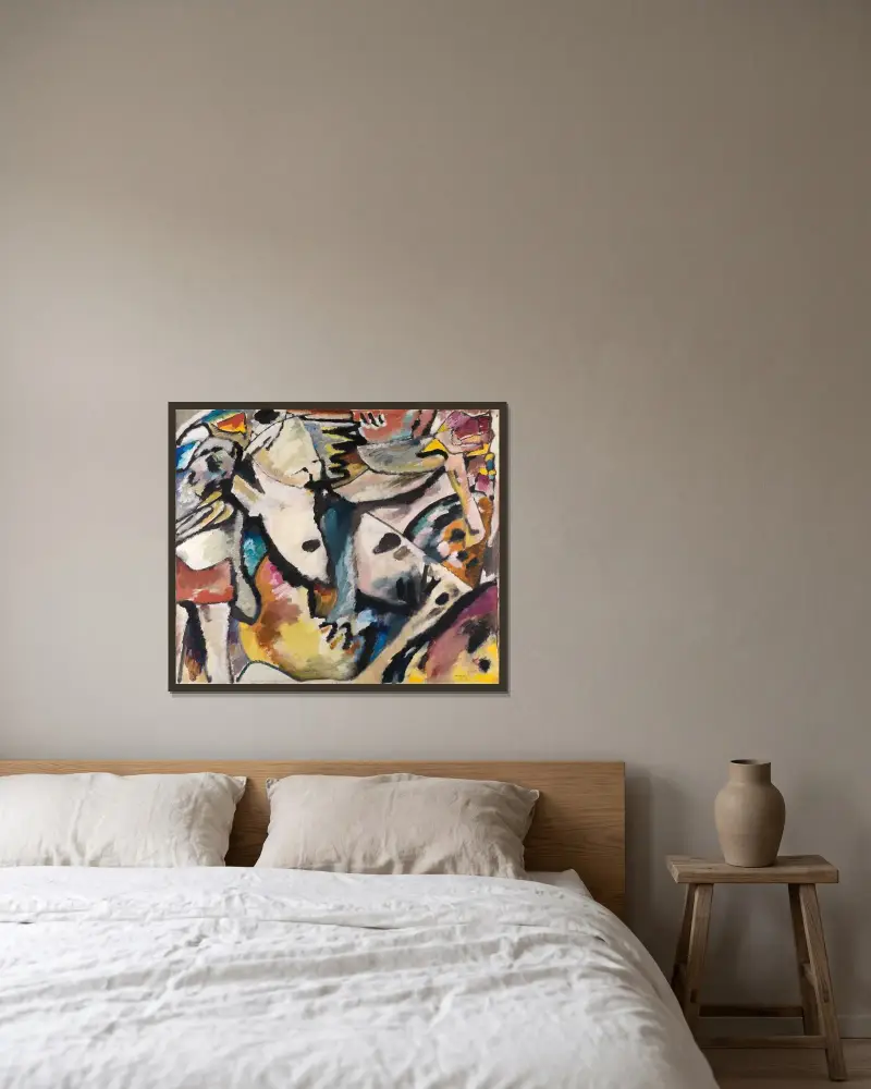 Improvizace 13, Wassily Kandinsky v rámu na stěně