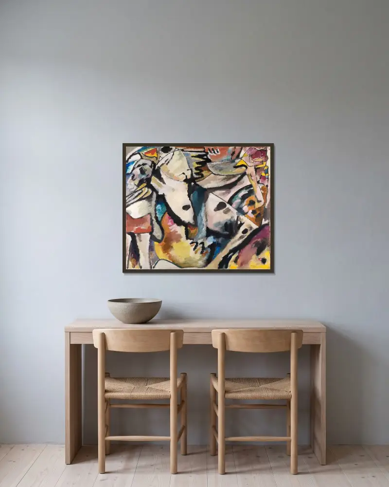 Improvizace 13, Wassily Kandinsky v rámu na stěně