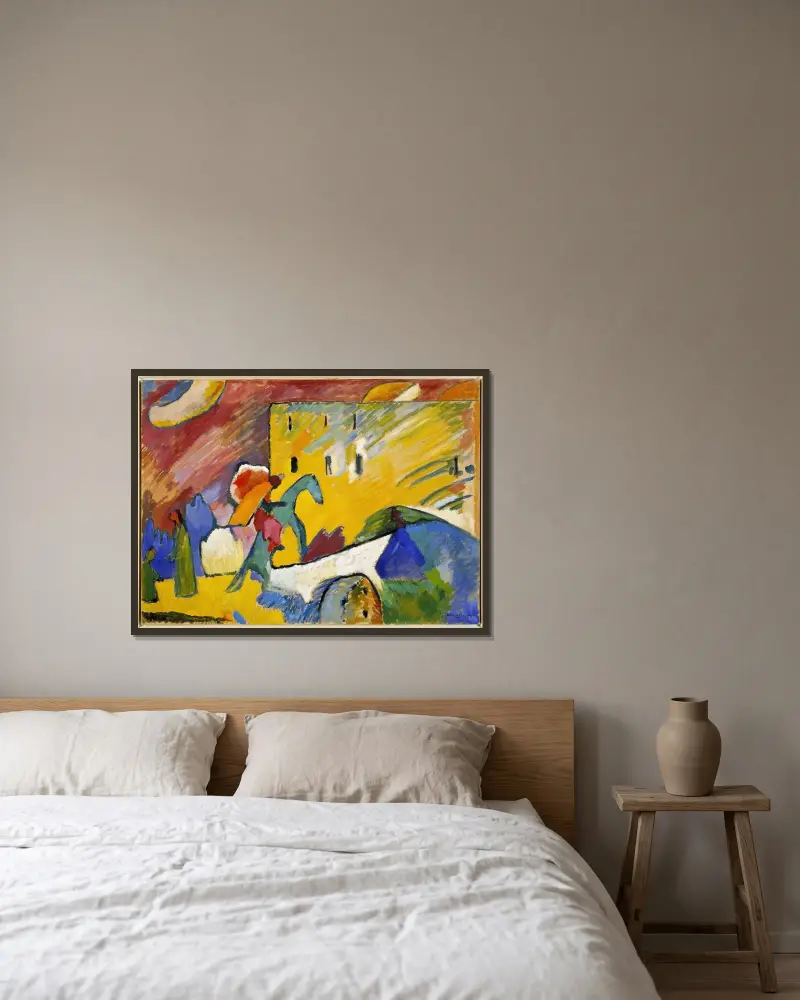 Improvizace 3, Wassily Kandinsky v rámu na stěně