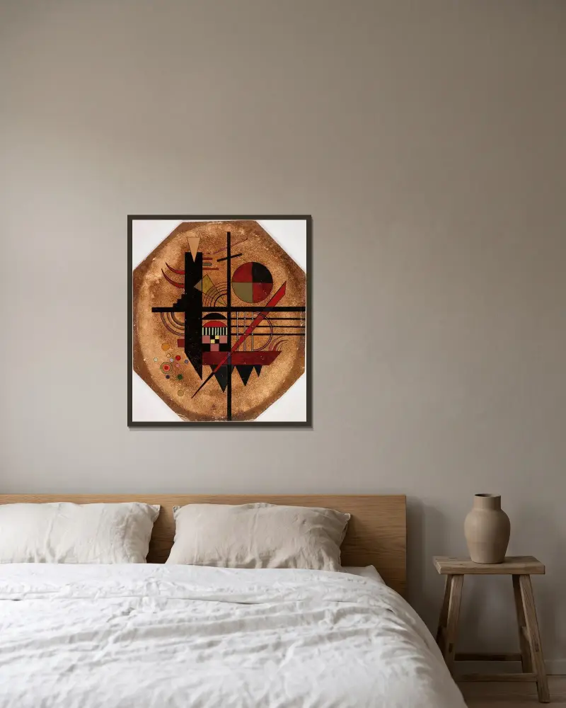 Intime Mitteilung von Wassily Kandinsky gerahmt an einer Wand