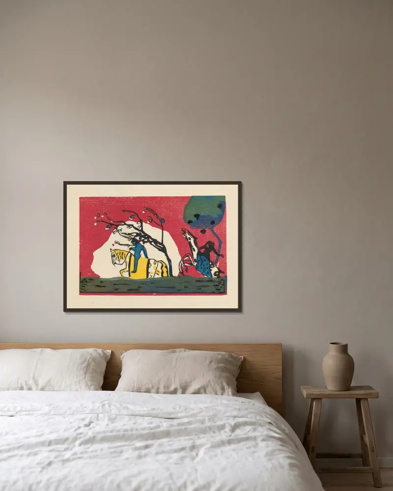Dźwięki, plansza 01, Wassily Kandinsky w ramie na ścianie