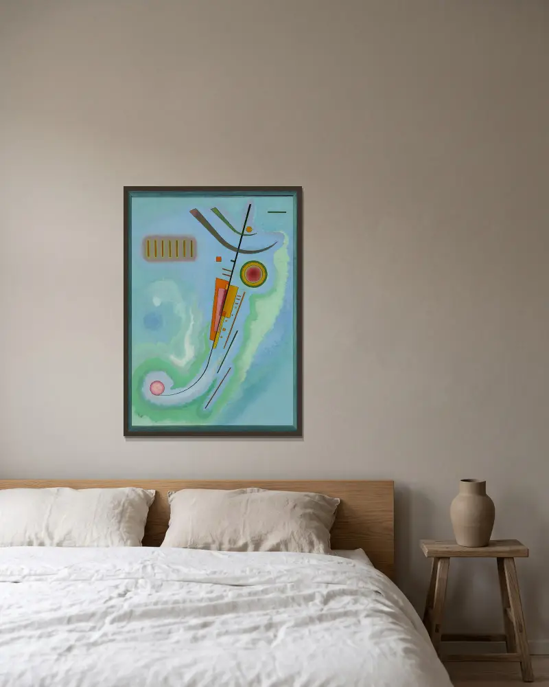 Lehkost, Wassily Kandinsky v rámu na stěně