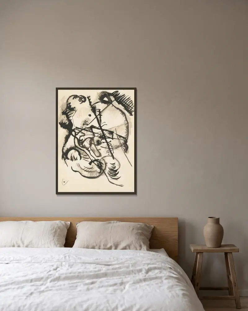 Bez tytułu, nr 1, Wassily Kandinsky w ramie na ścianie