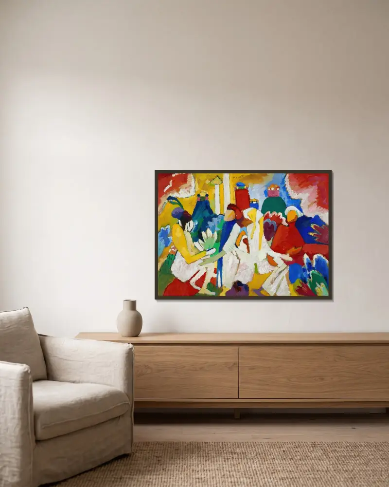 Oriental, Wassily Kandinsky v rámu na stěně