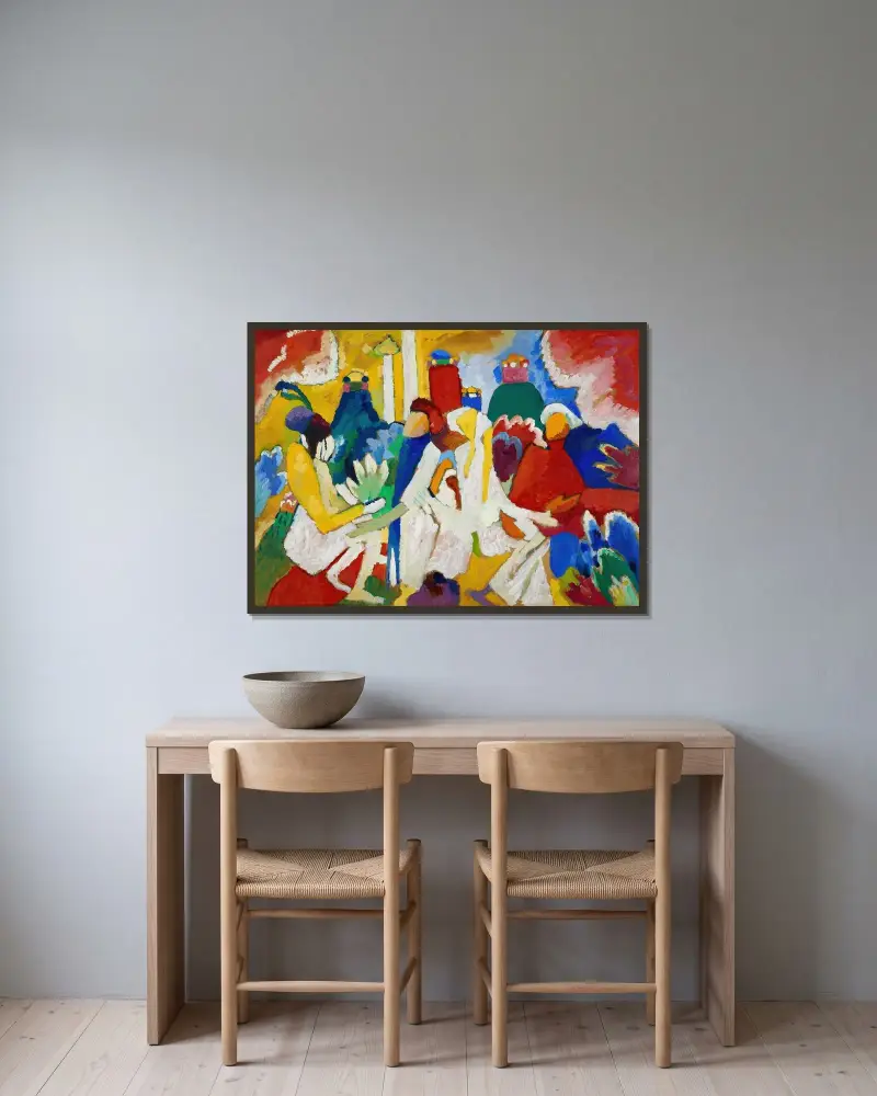Oriental, Wassily Kandinsky v rámu na stěně