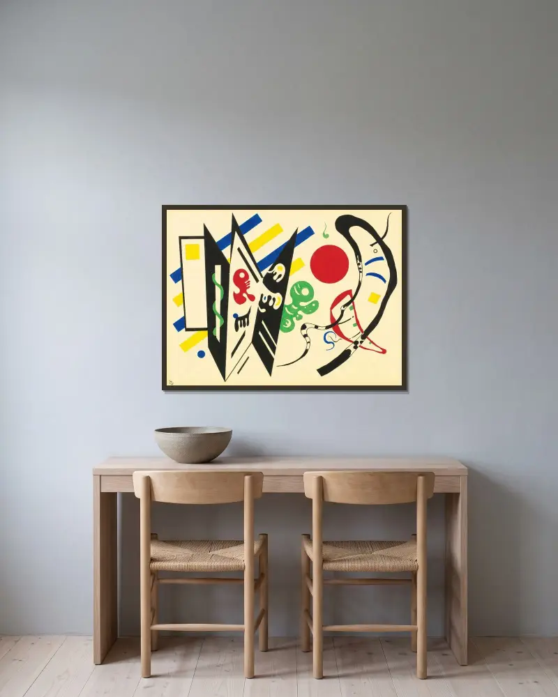Réciproque, Wassily Kandinsky v rámu na stěně