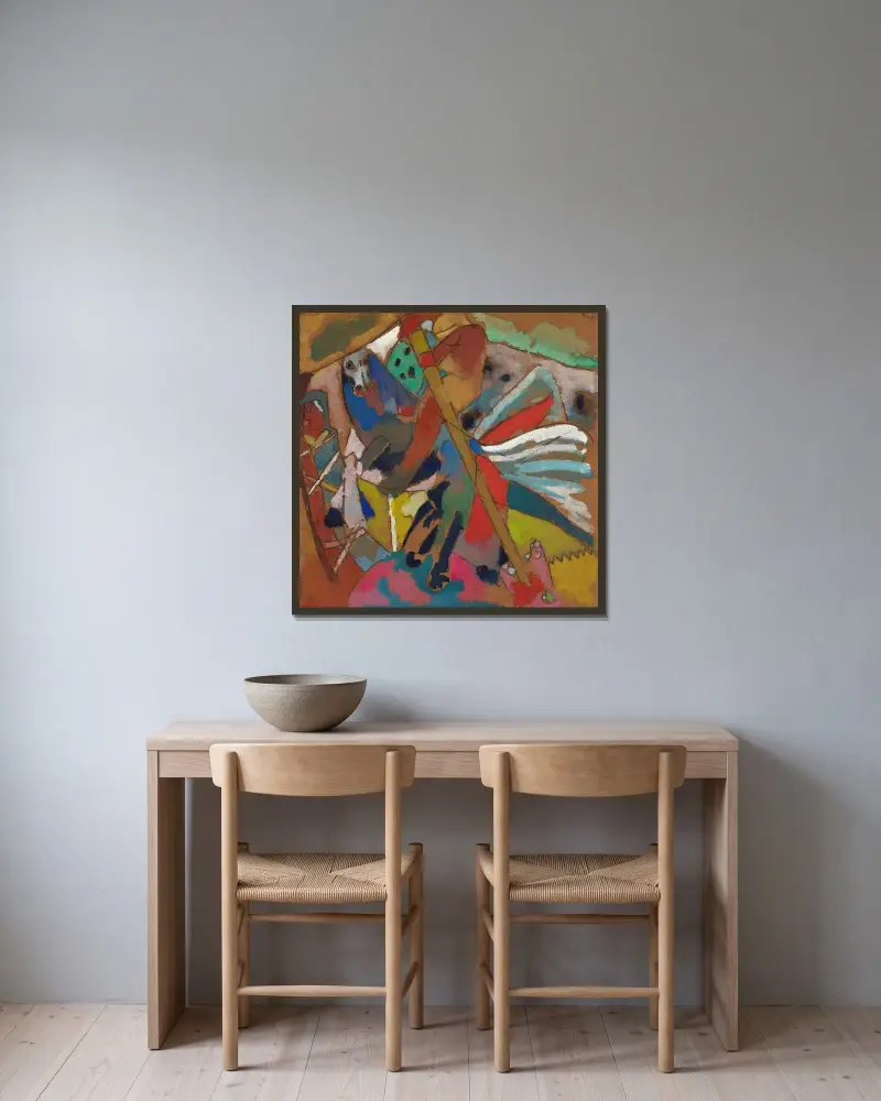 Sv. Jiří II, Wassily Kandinsky v rámu na stěně