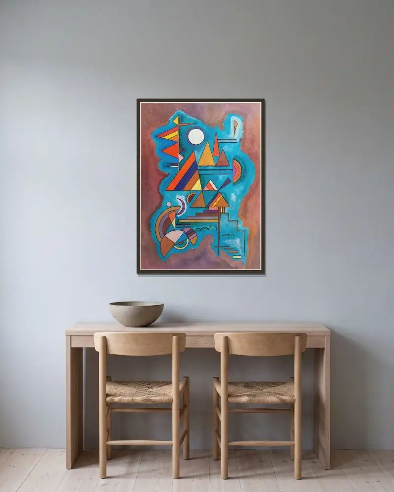 Stojící, Wassily Kandinsky v rámu na stěně