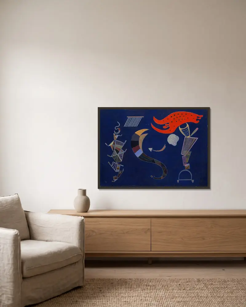 Šíp, Wassily Kandinsky v rámu na stěně