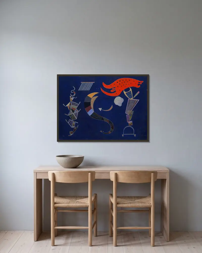 Šíp, Wassily Kandinsky v rámu na stěně