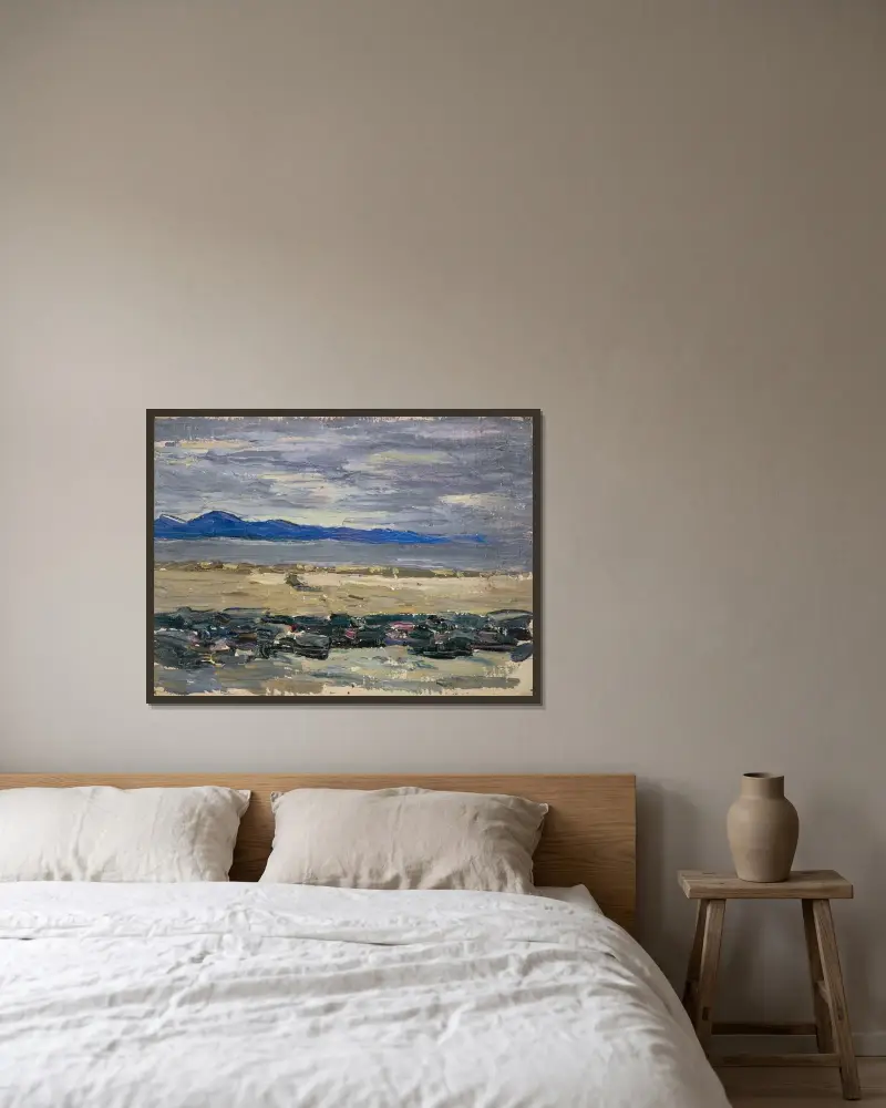 Tunis, coastal landscape II av Wassily Kandinsky inramad på en vägg