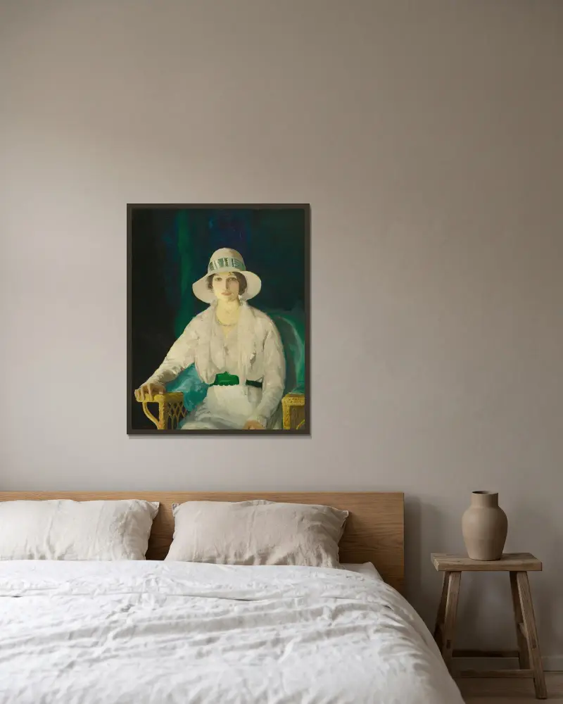 Florence Sittenham Davey (Mrs. Randall Davey) von George Wesley Bellows gerahmt an einer Wand