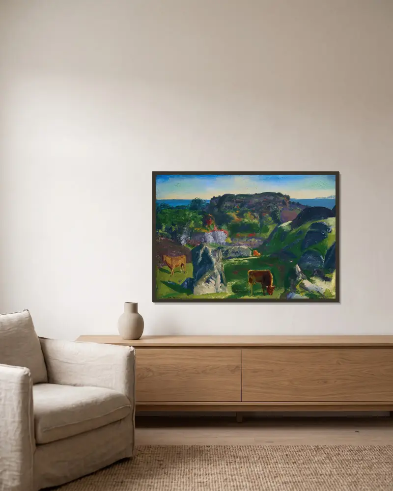 Farma Rock Ridge, George Wesley Bellows v rámu na stěně