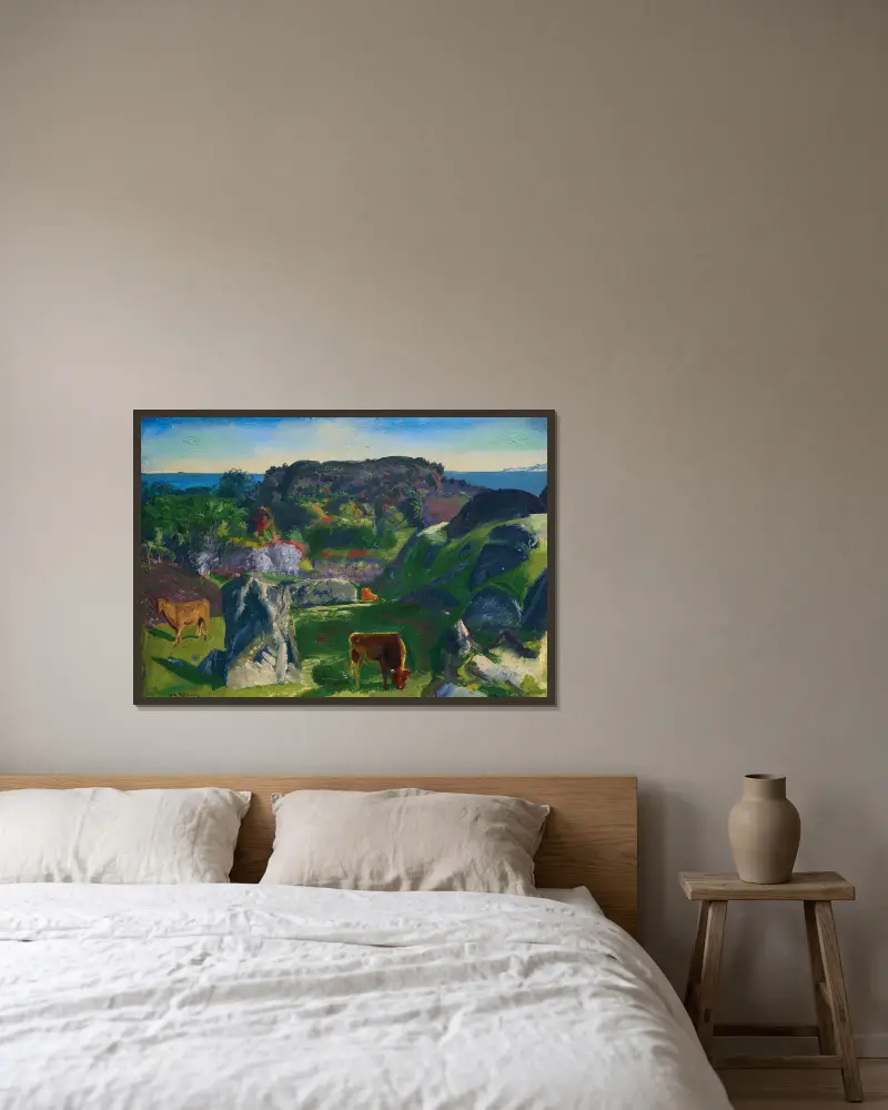 Farma Rock Ridge, George Wesley Bellows v rámu na stěně