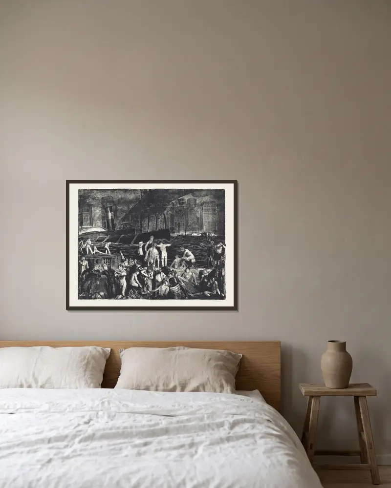 Splinter Beach von George Wesley Bellows gerahmt an einer Wand