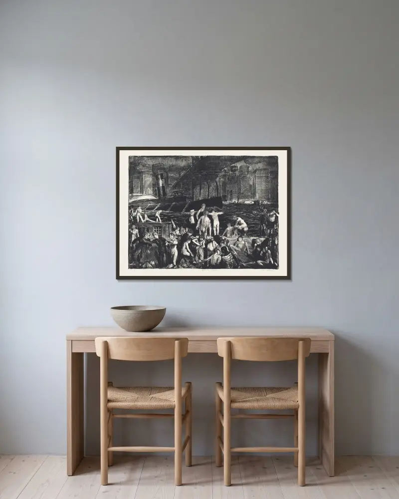 Splinter Beach von George Wesley Bellows gerahmt an einer Wand