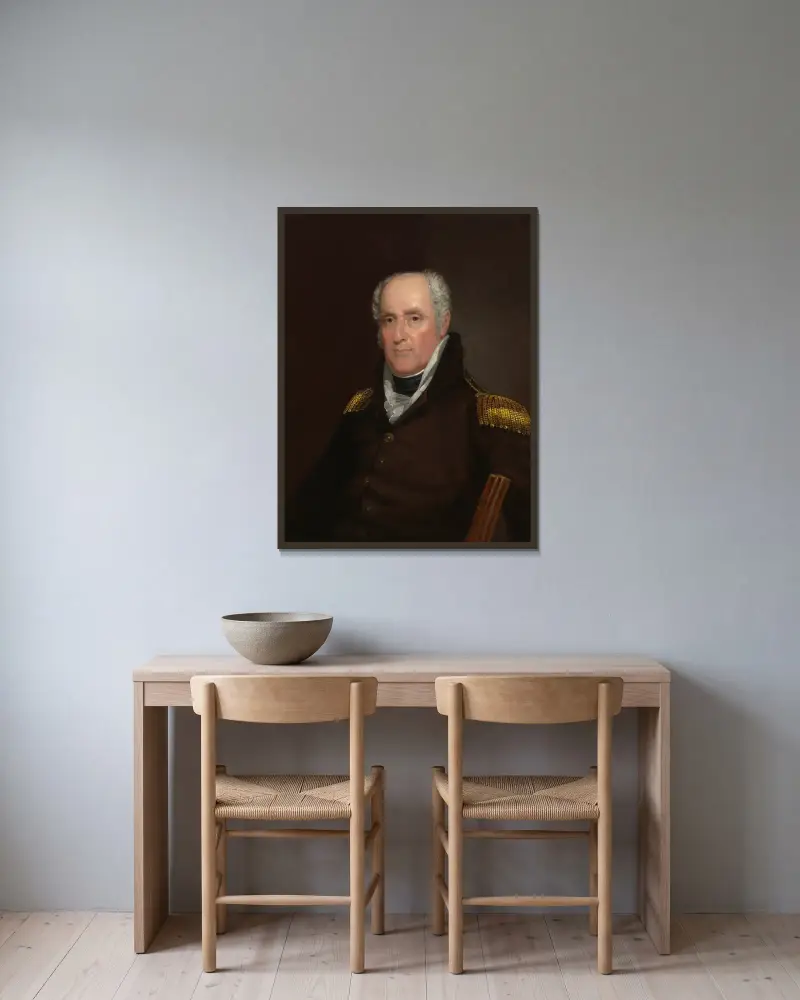 John Armstrong, John Wesley Jarvis v rámu na stěně