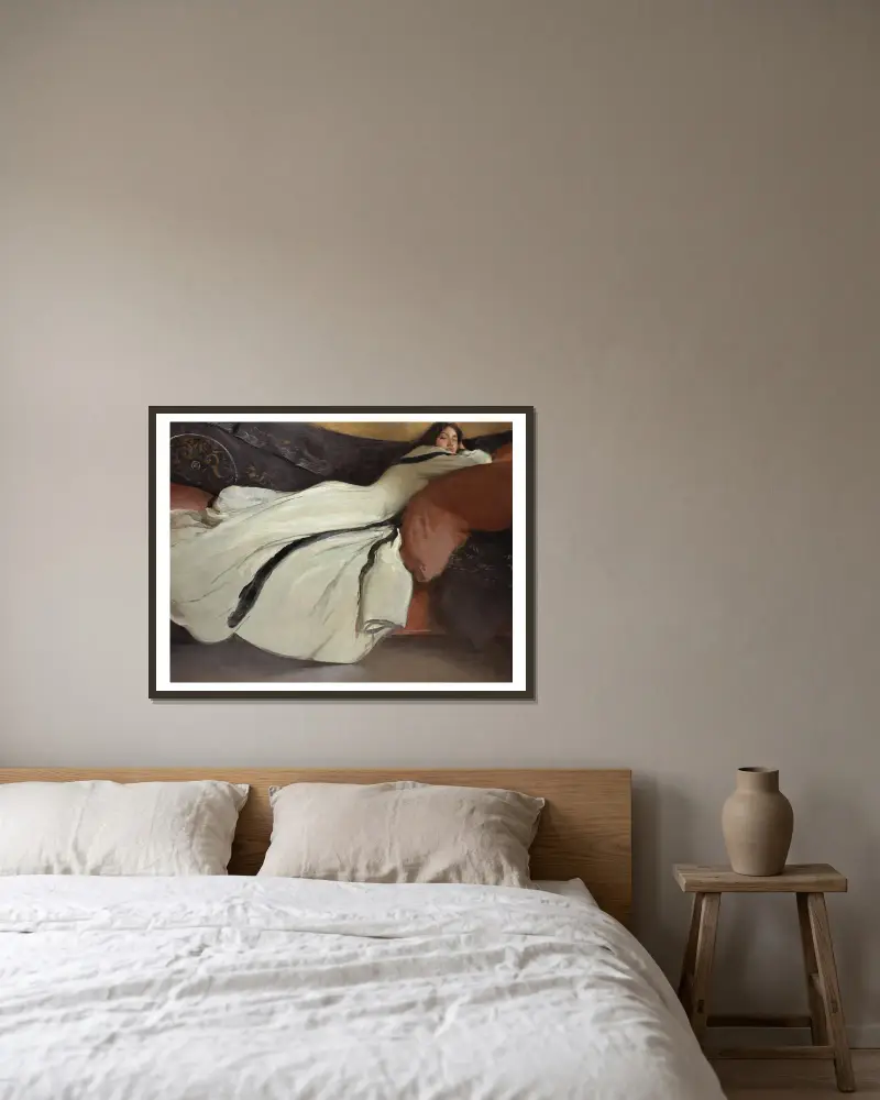 Ruhe von John White Alexander gerahmt an einer Wand