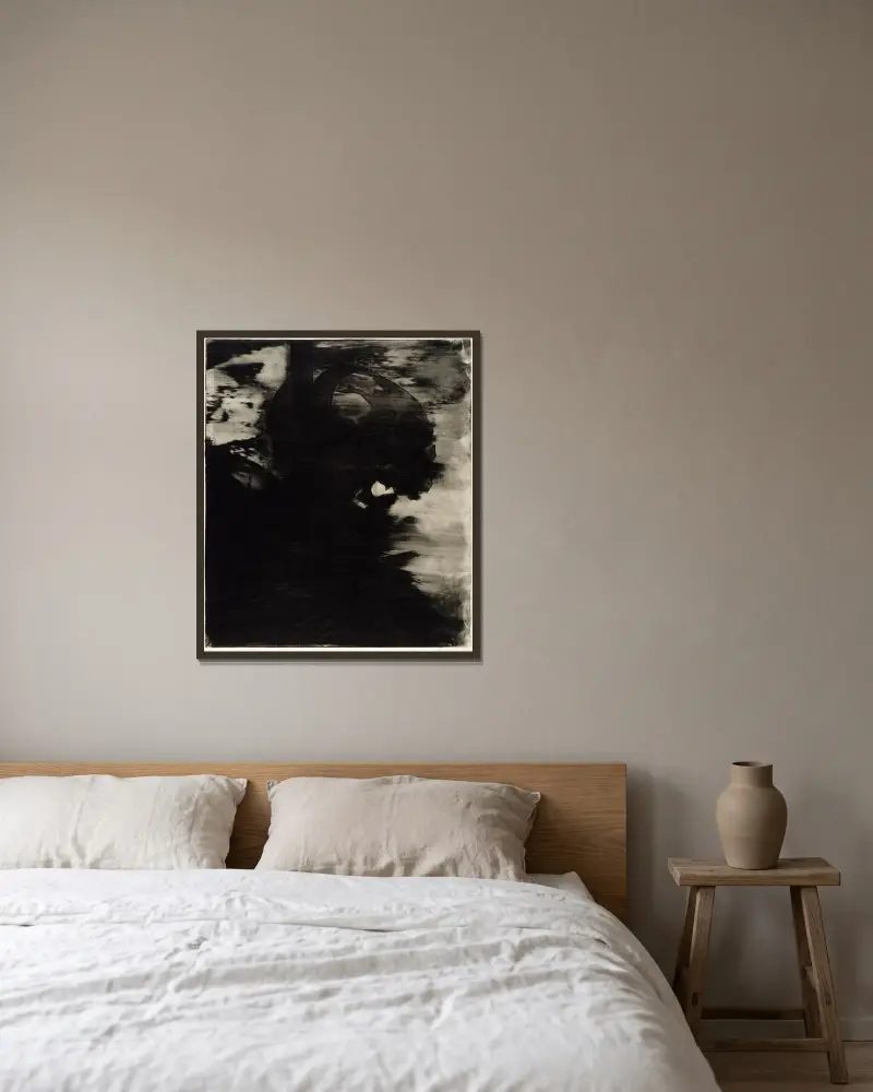 Skull av John White Alexander inramad på en vägg