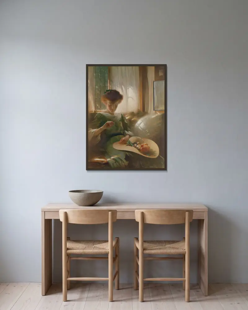 Der Ring von John White Alexander gerahmt an einer Wand