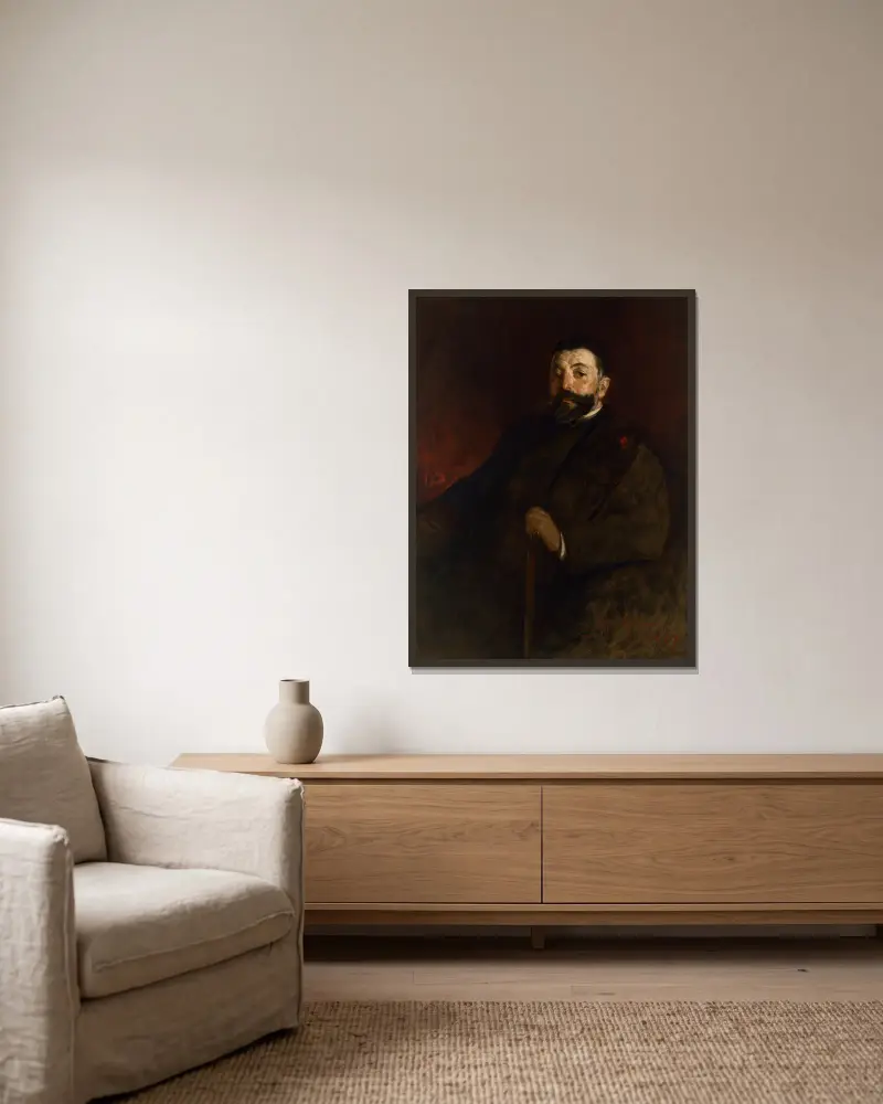 Thomas Nast von John White Alexander gerahmt an einer Wand