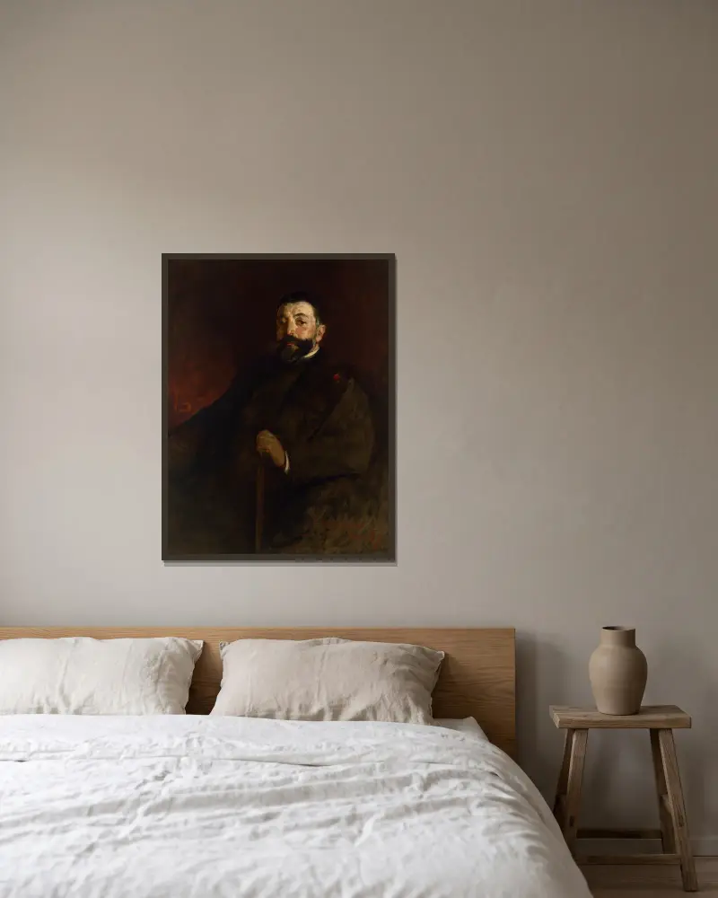 Thomas Nast von John White Alexander gerahmt an einer Wand