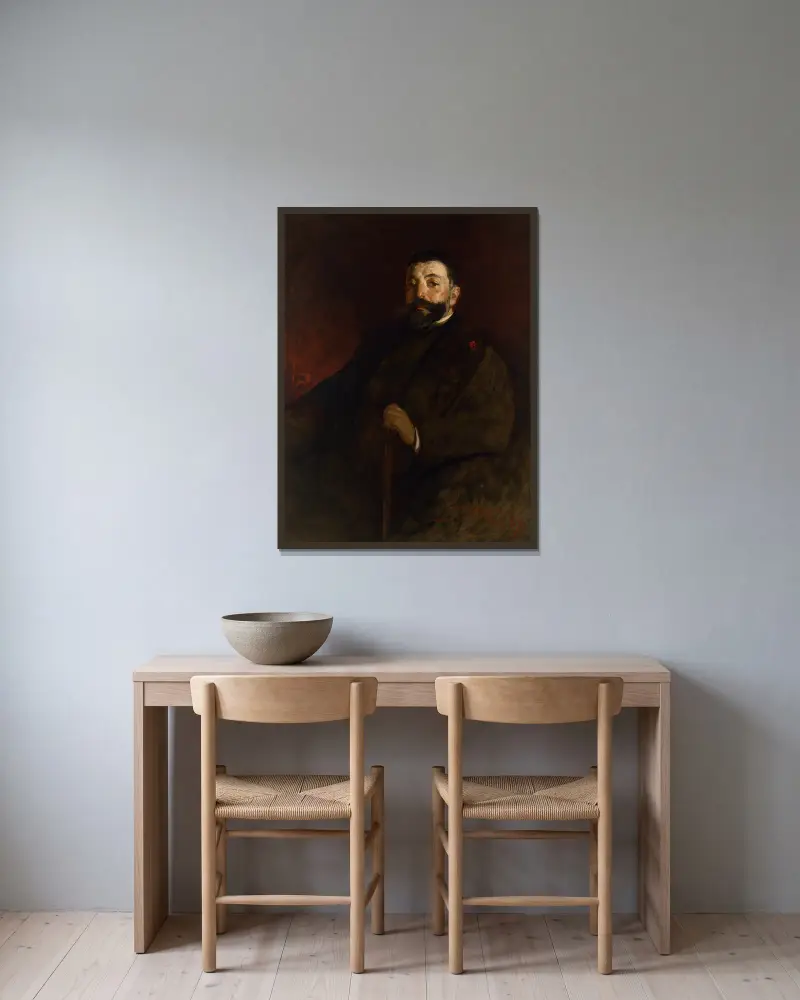 Thomas Nast von John White Alexander gerahmt an einer Wand
