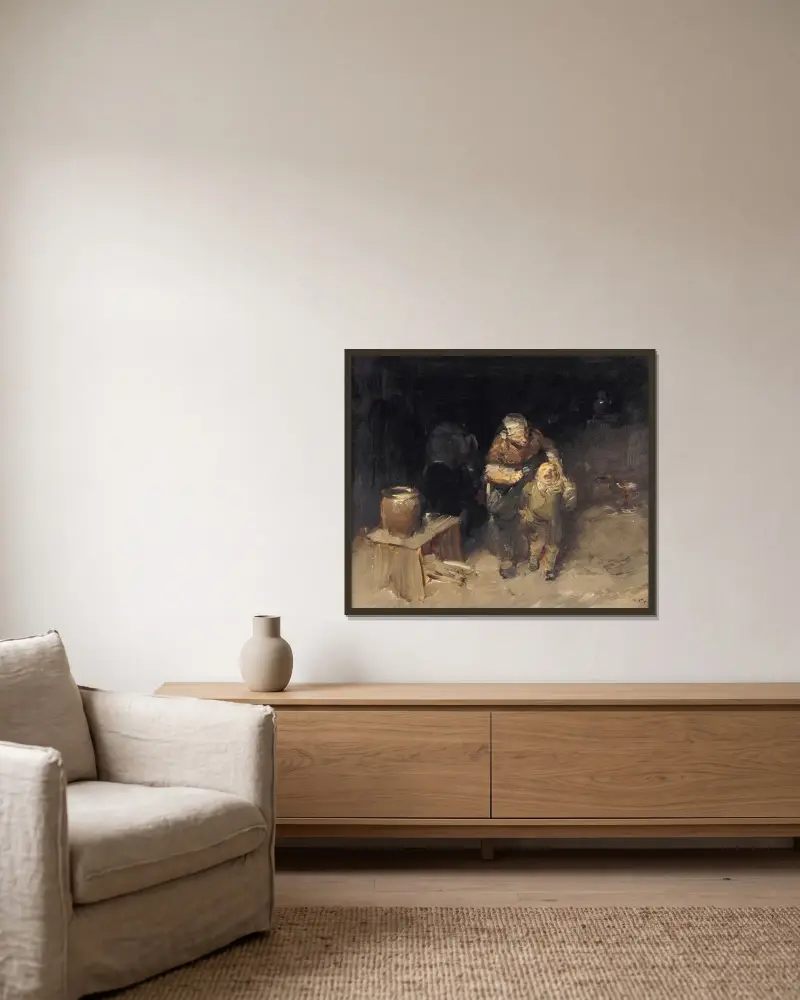 Small But Stubborn von Wilhelm Busch gerahmt an einer Wand