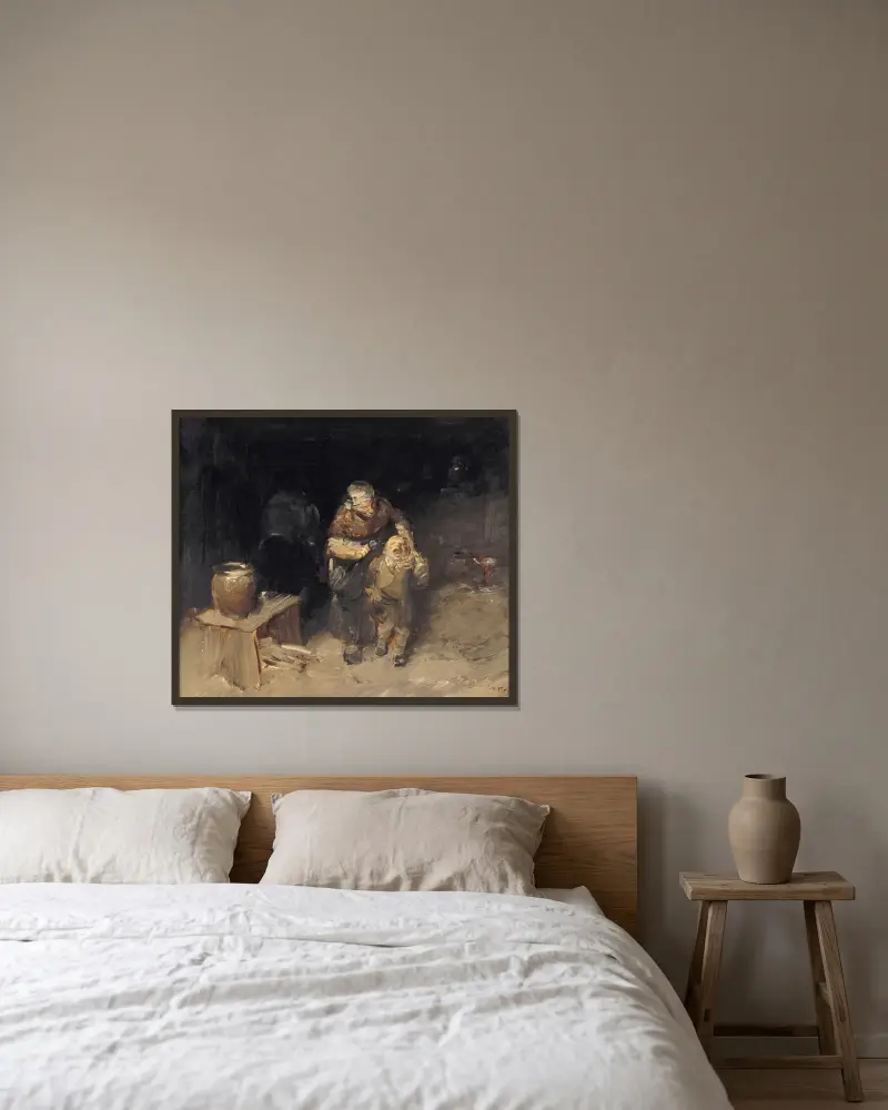 Small But Stubborn von Wilhelm Busch gerahmt an einer Wand