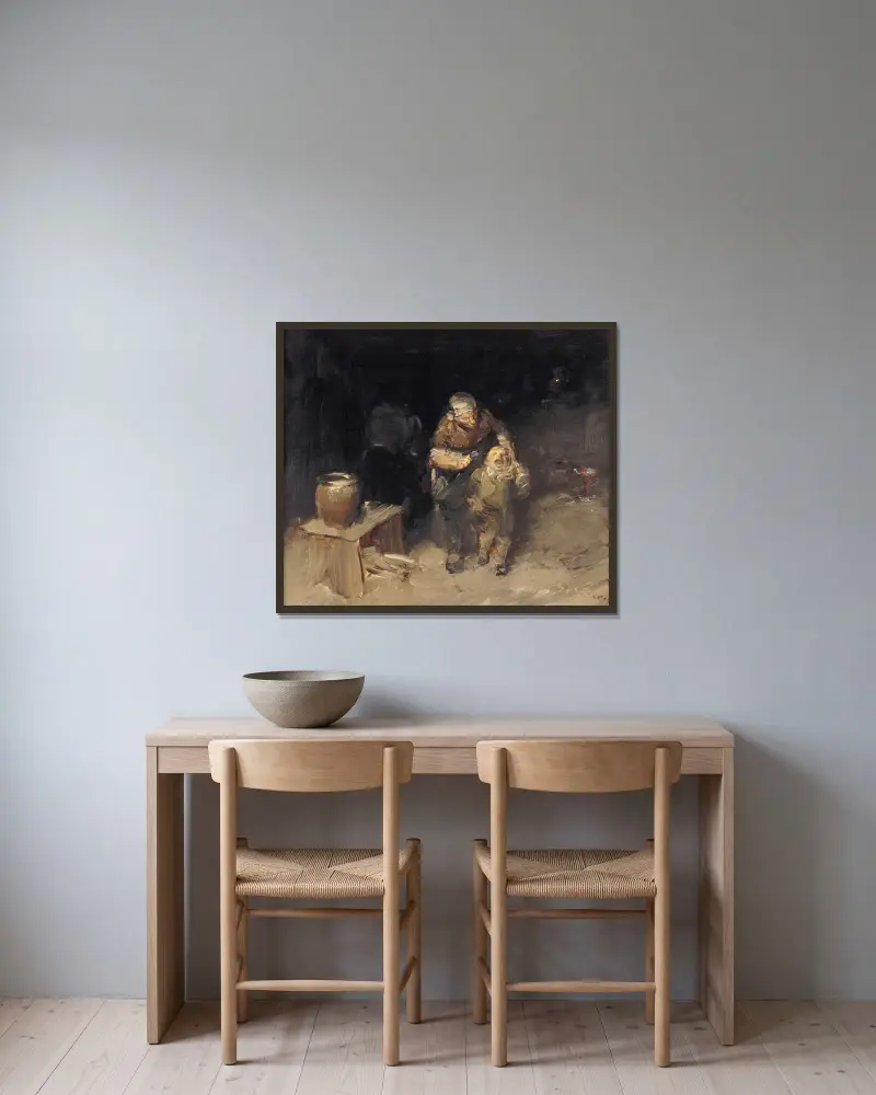 Small But Stubborn von Wilhelm Busch gerahmt an einer Wand
