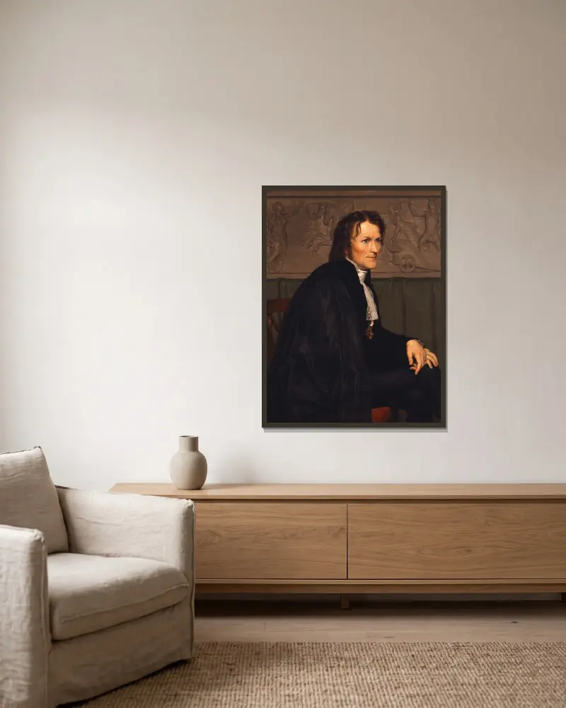 Bertel Thorvaldsen, Christoffer Wilhelm Eckersberg v rámu na stěně