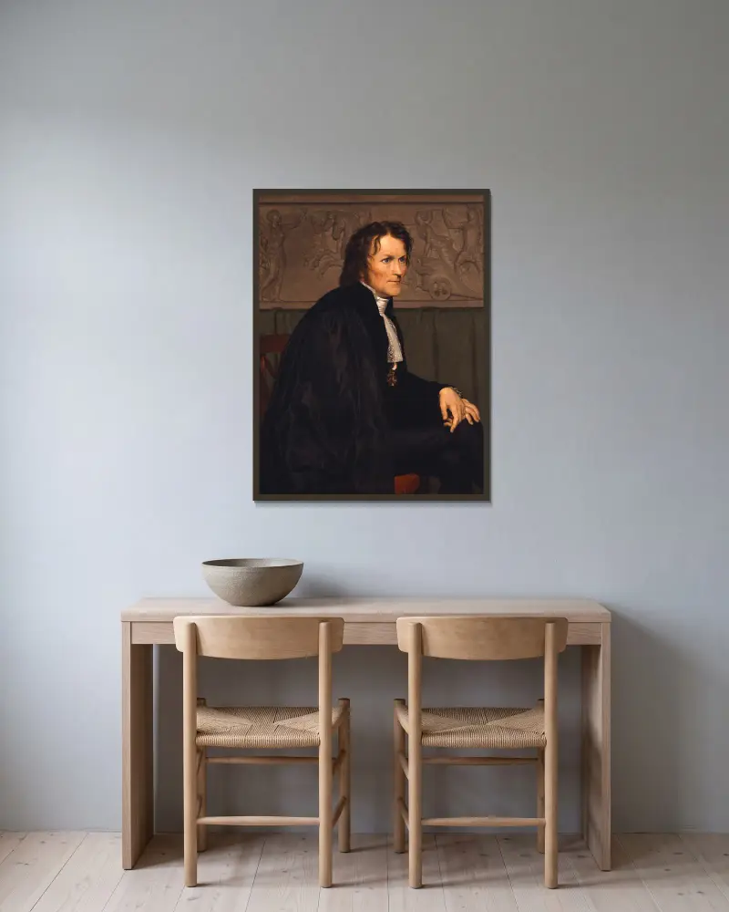 Bertel Thorvaldsen, Christoffer Wilhelm Eckersberg v rámu na stěně