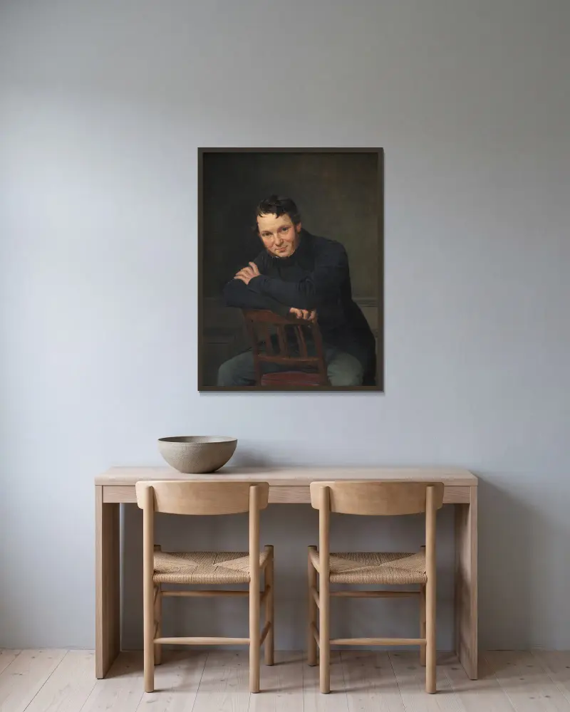 Gottlieb Bindesbøll, Danish Architect av Wilhelm Marstrand inramad på en vägg