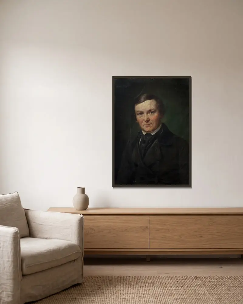Architekt Gottlieb Bindesbøll, Wilhelm Marstrand w ramie na ścianie