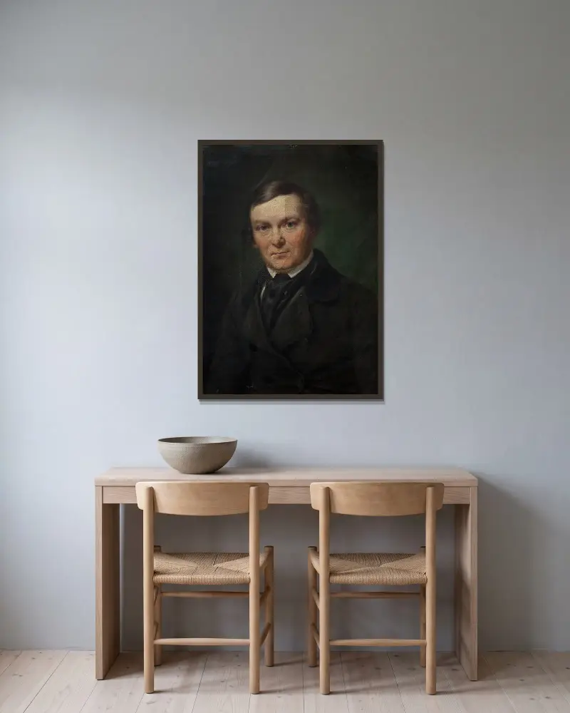 Architekt Gottlieb Bindesbøll, Wilhelm Marstrand w ramie na ścianie
