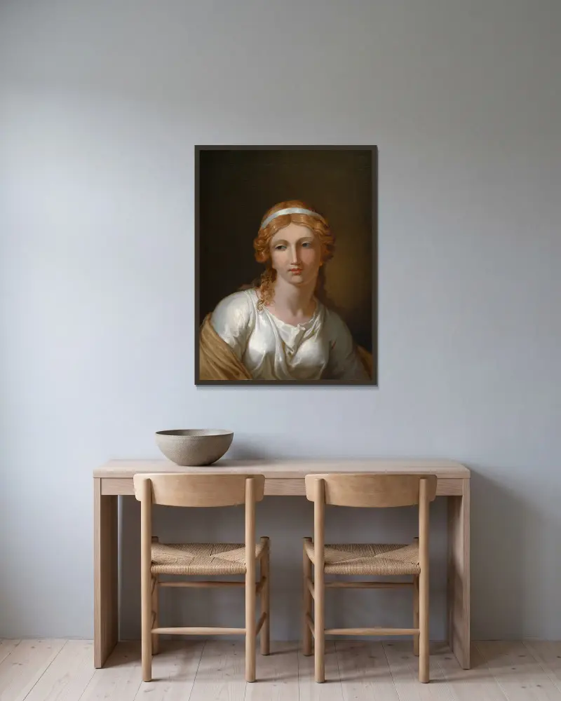 Helena von Johann Heinrich Wilhelm Tischbein gerahmt an einer Wand