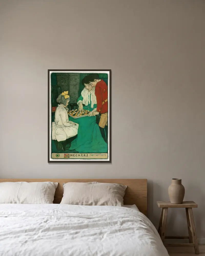 Dáma, Jessie Willcox Smith v rámu na stěně