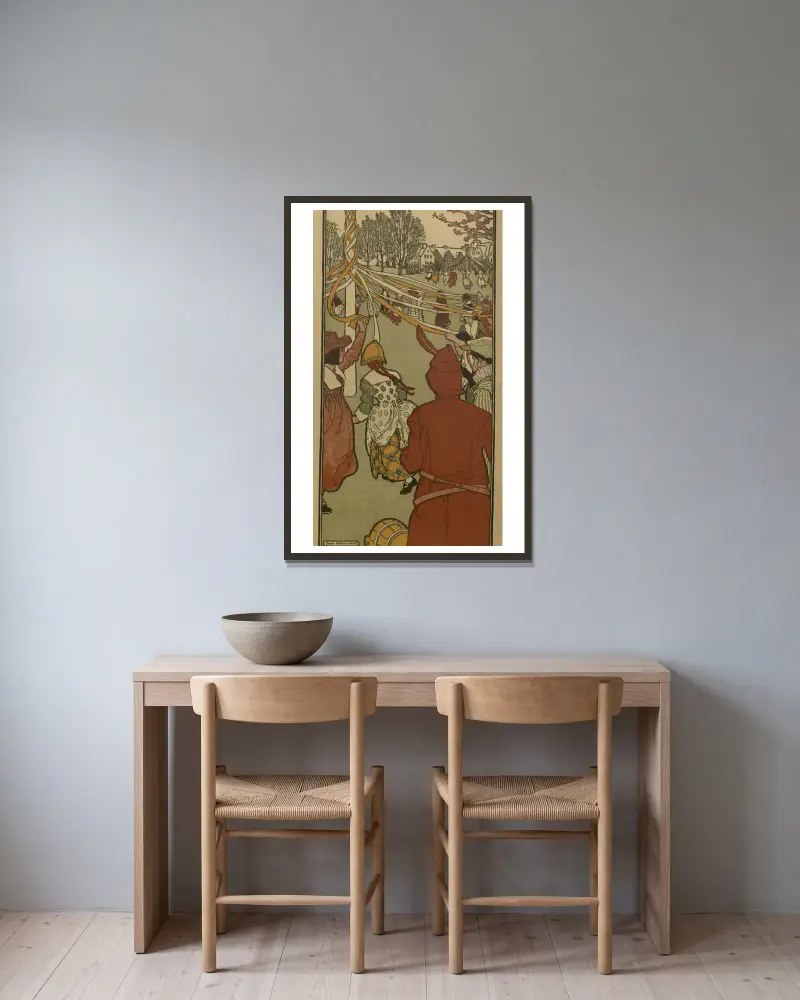 Maj, Jessie Willcox Smith w ramie na ścianie