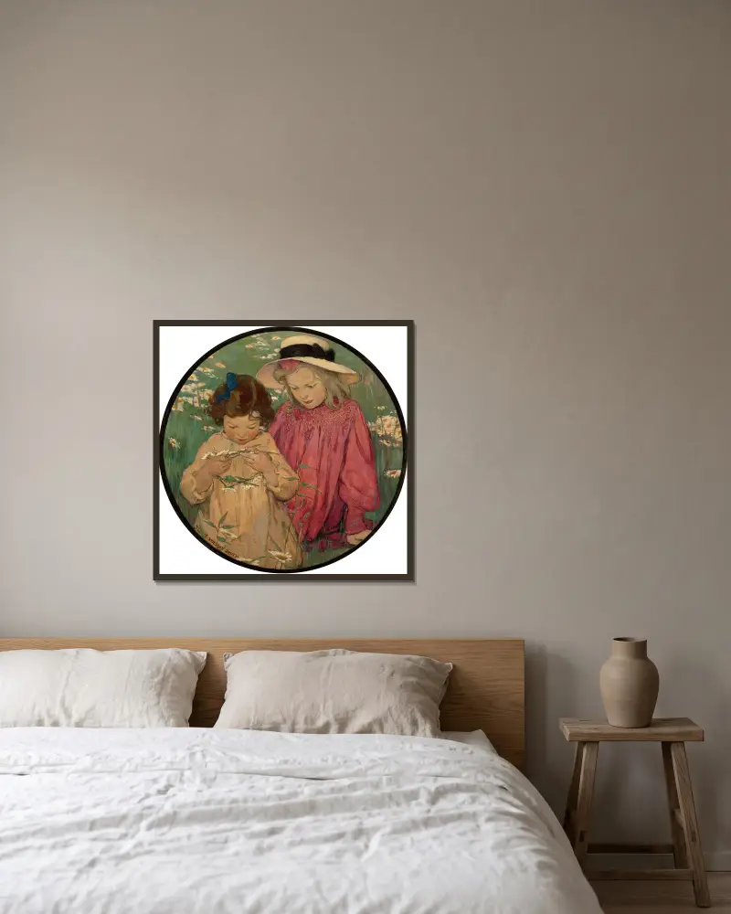Wianek ze stokrotek, Jessie Willcox Smith w ramie na ścianie